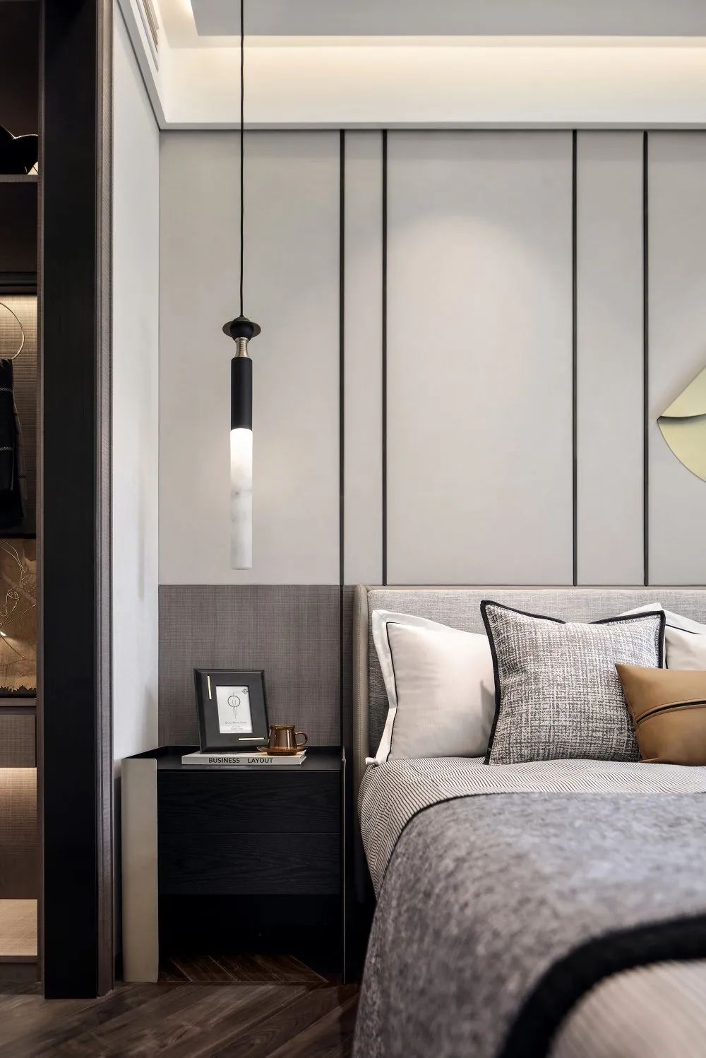 現代簡約風格室內設計家裝案例-臥室床頭柜 現代簡約風格室內設計家裝案例-臥室床頭柜