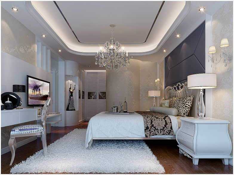 佛山裝修公司簡歐風格室內裝修效果圖-臥室 佛山裝修公司簡歐風格室內裝修效果圖-臥室