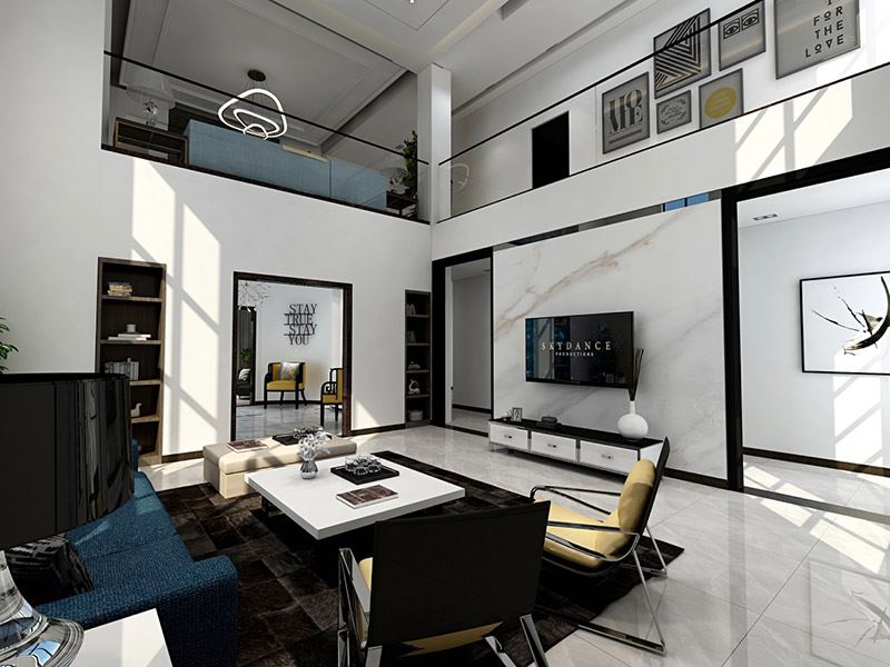 曲靖市龍澤園歐式風格別墅裝修案例