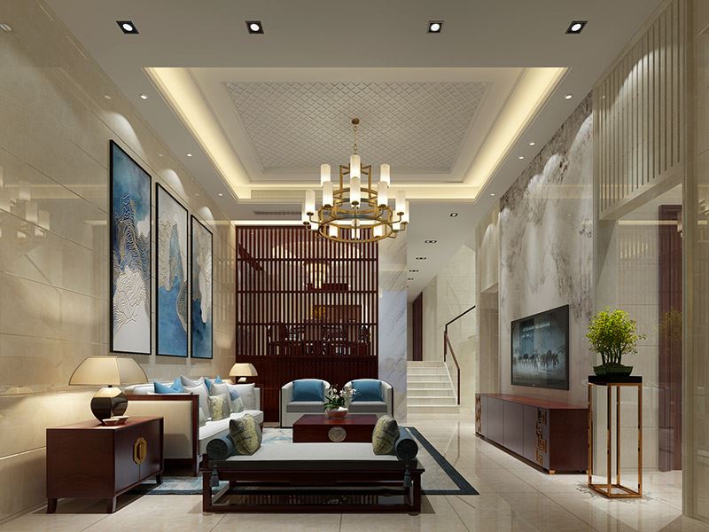 泰州市濱江首席現(xiàn)代簡約風格別墅裝修案例