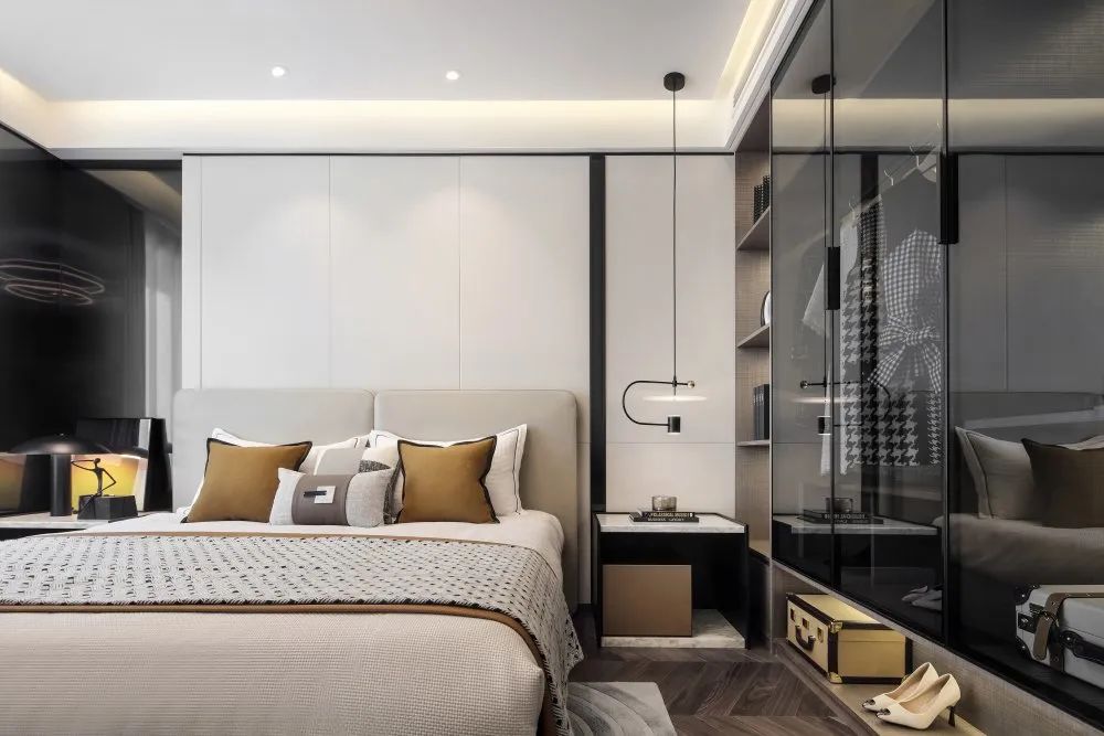 現代簡約風格室內設計家裝案例-臥室 現代簡約風格室內設計家裝案例-臥室