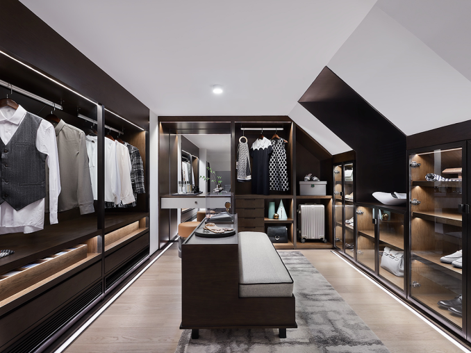 現代簡約風格別墅室內設計家裝案例-衣帽間 現代簡約風格別墅室內設計家裝案例-衣帽間