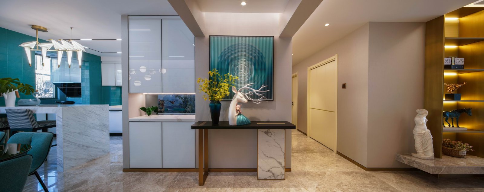 裝修公司輕奢風格室內裝修效果圖-客廳 裝修公司輕奢風格室內裝修效果圖-客廳