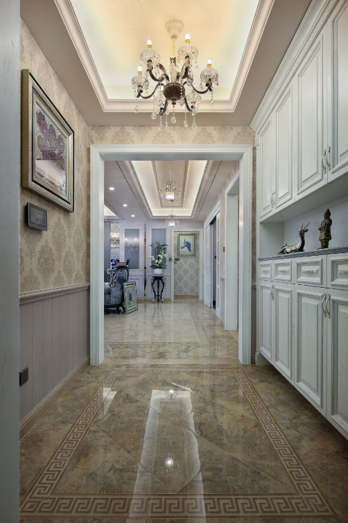 輕奢風格家裝設計室內裝修效果圖-走廊 輕奢風格家裝設計室內裝修效果圖-走廊