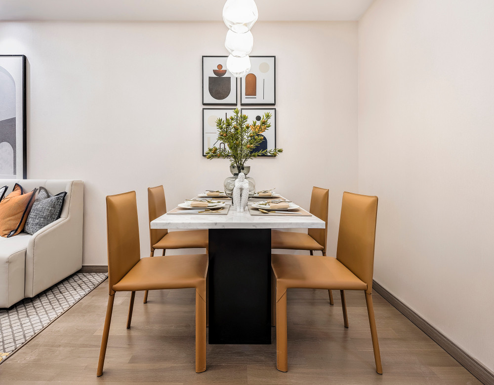 現代簡約風格室內家裝案例效果圖-餐廳 現代簡約風格室內家裝案例效果圖-餐廳