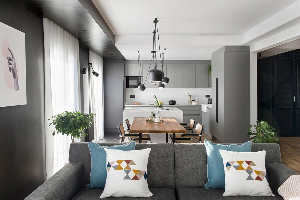 簡約高級灰風格室內設計家裝案例-客餐廳 簡約高級灰風格室內設計家裝案例-客餐廳