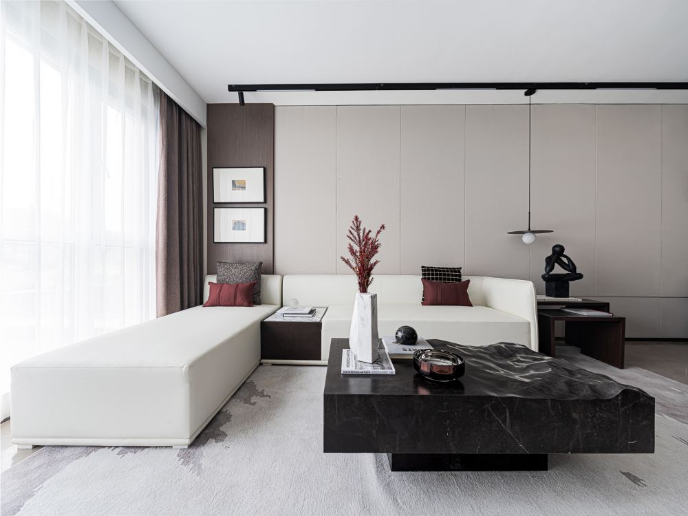 佛山市順德自在城現代簡約風格三居室裝修案例