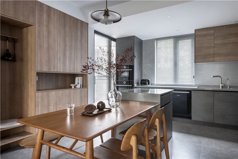 佛山裝修公司現代原木風格室內裝修效果圖-餐廳 佛山裝修公司現代原木風格室內裝修效果圖-餐廳