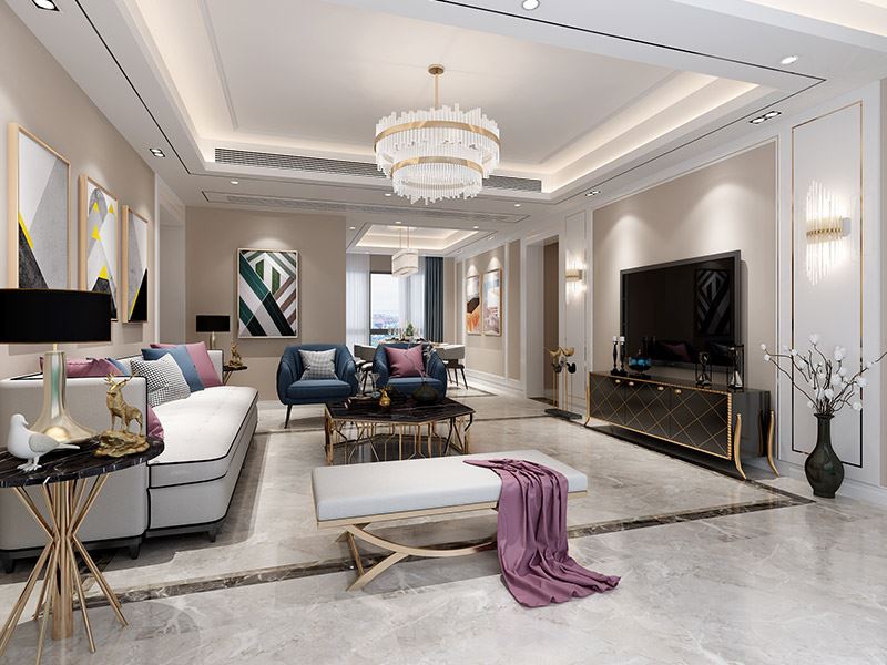 泰州市濱江首席現(xiàn)代簡約風格三居室裝修案例