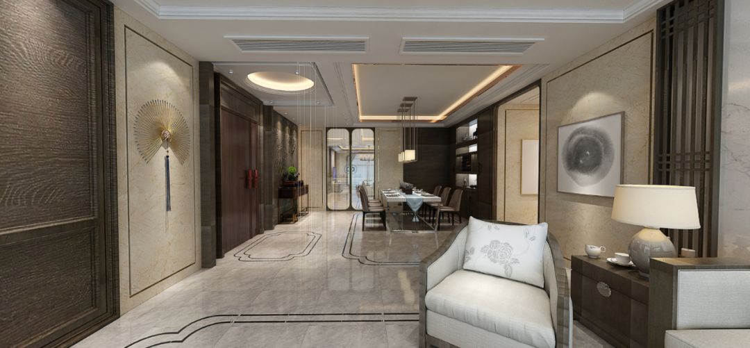 裝修案例新中式風格室內裝修效果圖-餐廳 裝修案例新中式風格室內裝修效果圖-餐廳