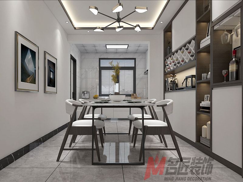 自貢市謝家壩居委會現代簡約風格平層裝修案例