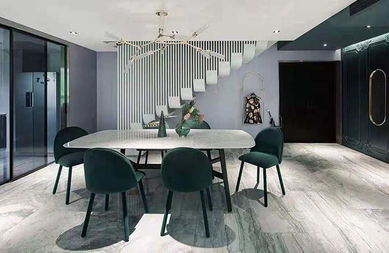 現代前衛風格室內裝修效果圖-一里洋房復式樓200平米-餐廳 現代前衛風格室內裝修效果圖-一里洋房復式樓200平米-餐廳