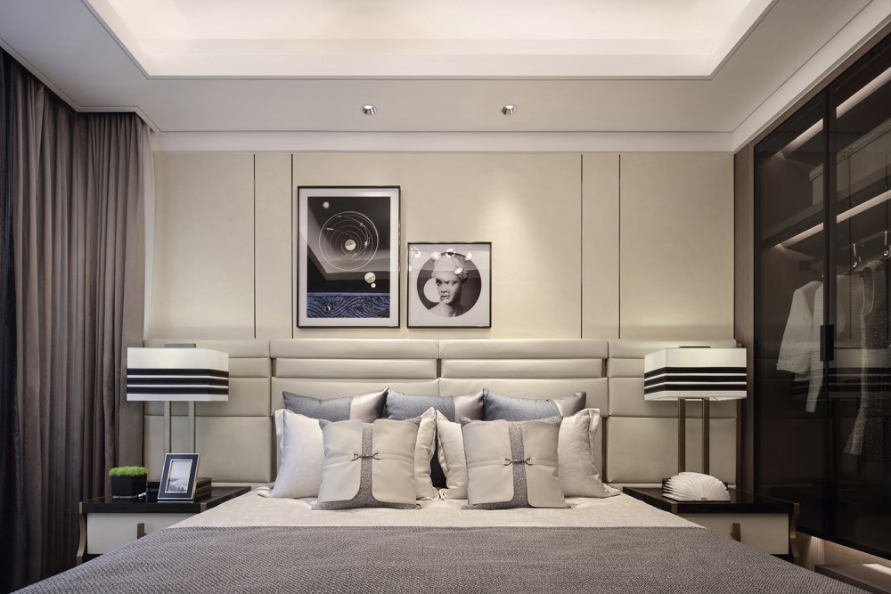 現代輕奢風格室內設計家裝案例-主臥 現代輕奢風格室內設計家裝案例-主臥