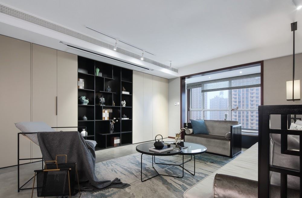 曲靖市璟銘園新中式風格四居室裝修案例