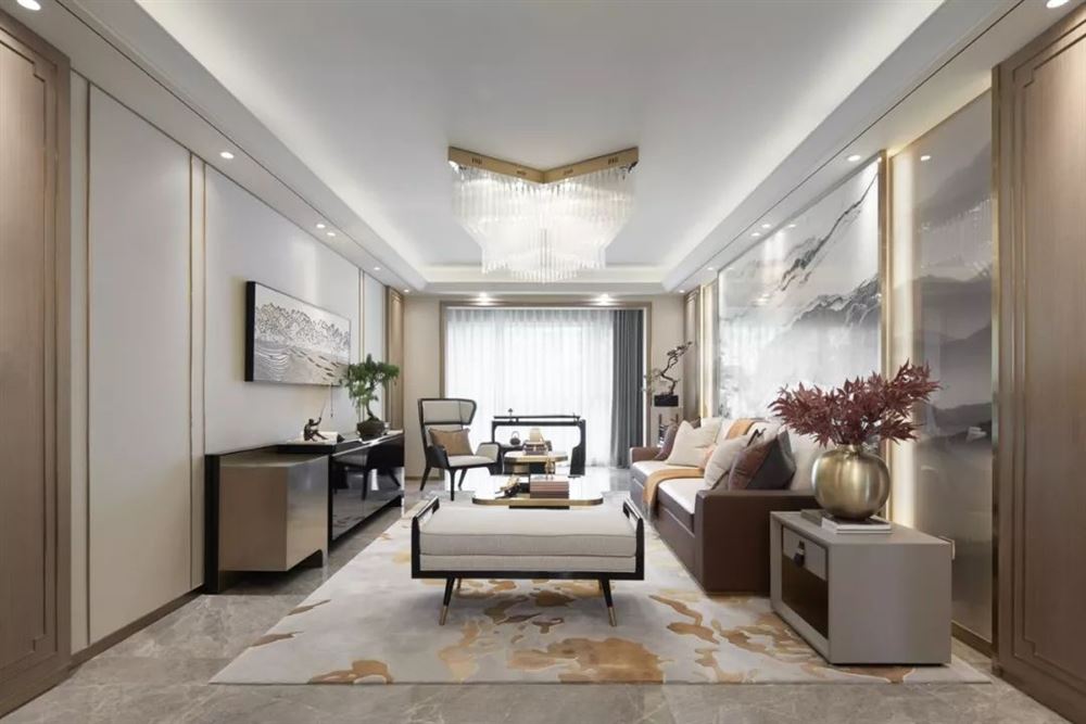 廣州市越秀&middot;大學城&middot;和樾府新中式風格四居室裝修案例