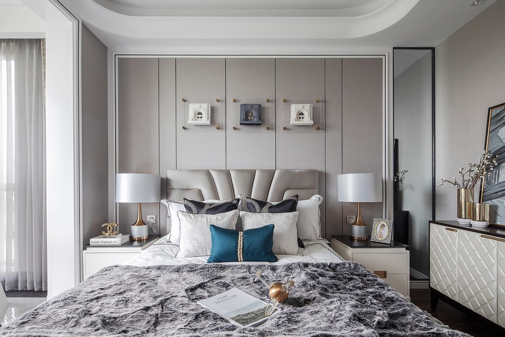 法式復古風格室內家裝案例效果圖-臥室 法式復古風格室內家裝案例效果圖-臥室
