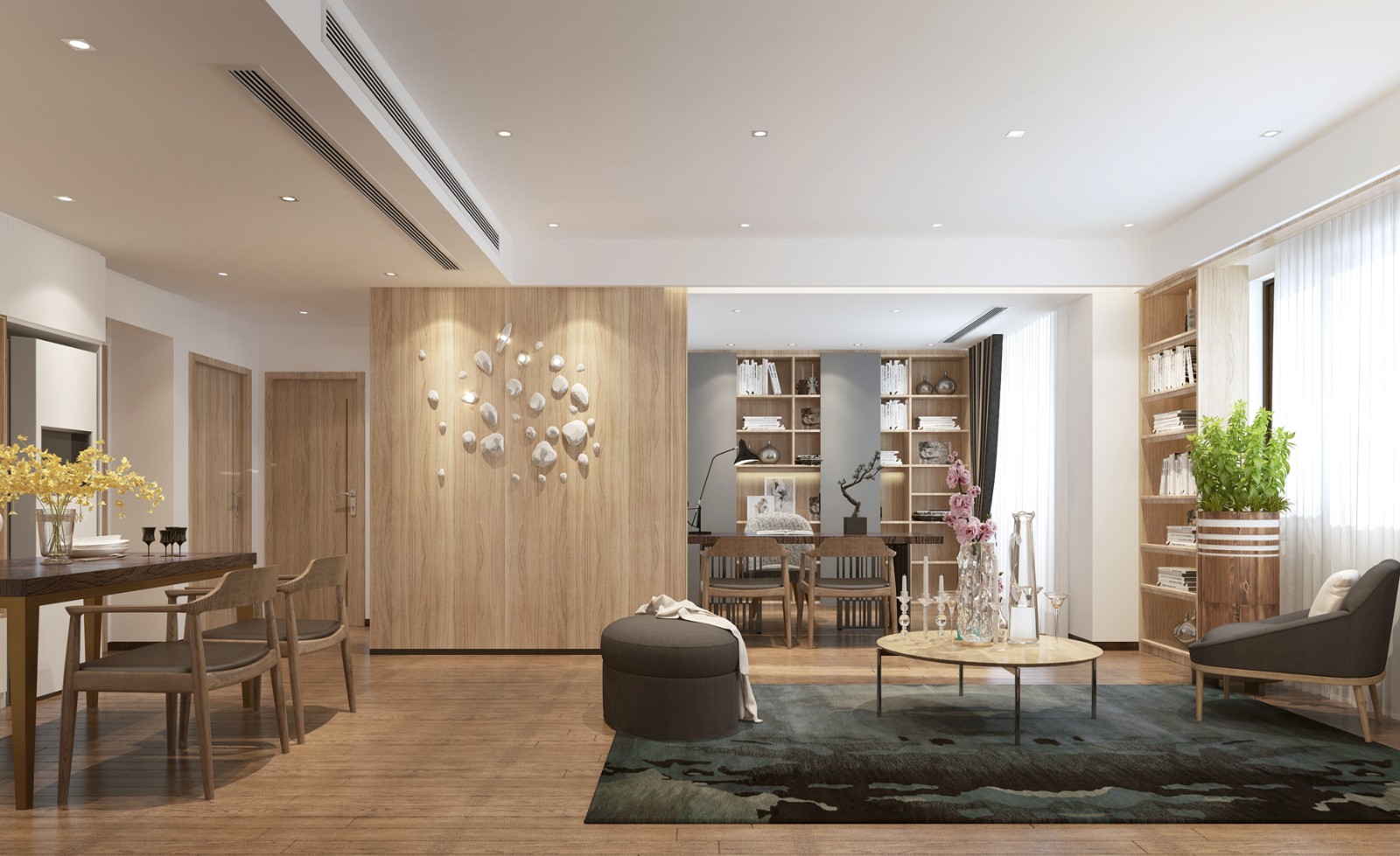 佛山裝修公司新中式風格室內裝修效果圖-餐廳 佛山裝修公司新中式風格室內裝修效果圖-餐廳