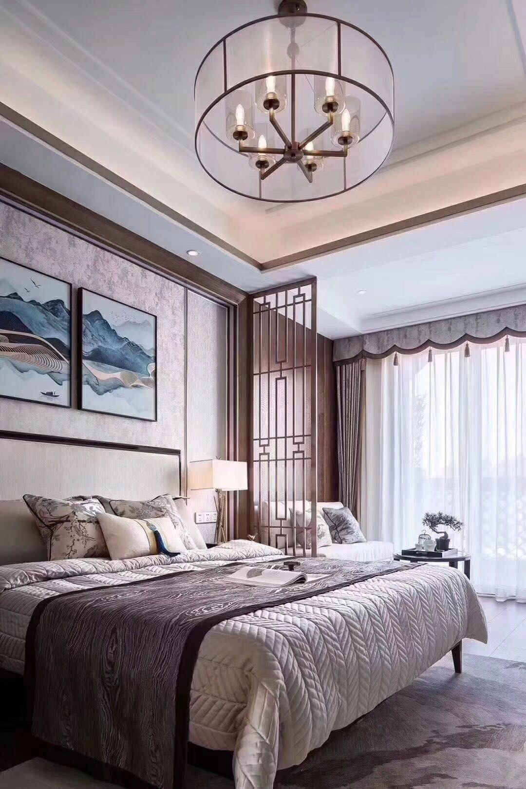 綠地璀璨天城三居130平米新中式風格裝修案例-次臥 綠地璀璨天城三居130平米新中式風格裝修案例-次臥