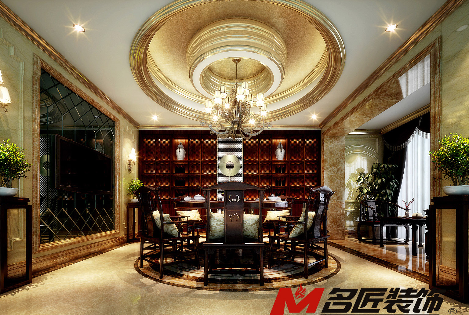 佛山市美的&middot;東樾灣歐式風格別墅裝修案例