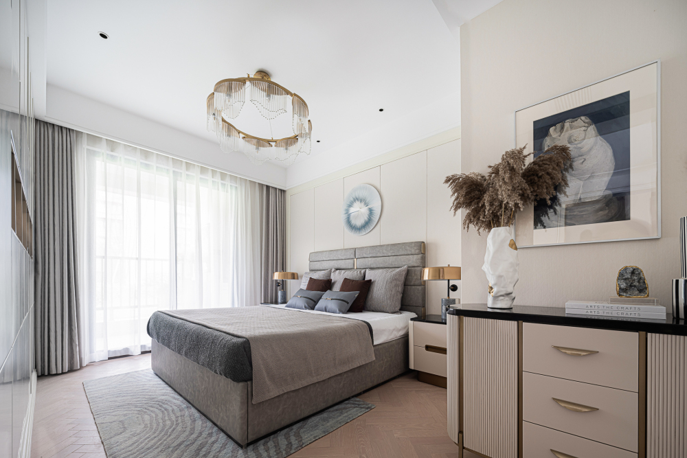 現代輕奢風格室內設計家裝案例-次臥 現代輕奢風格室內設計家裝案例-次臥