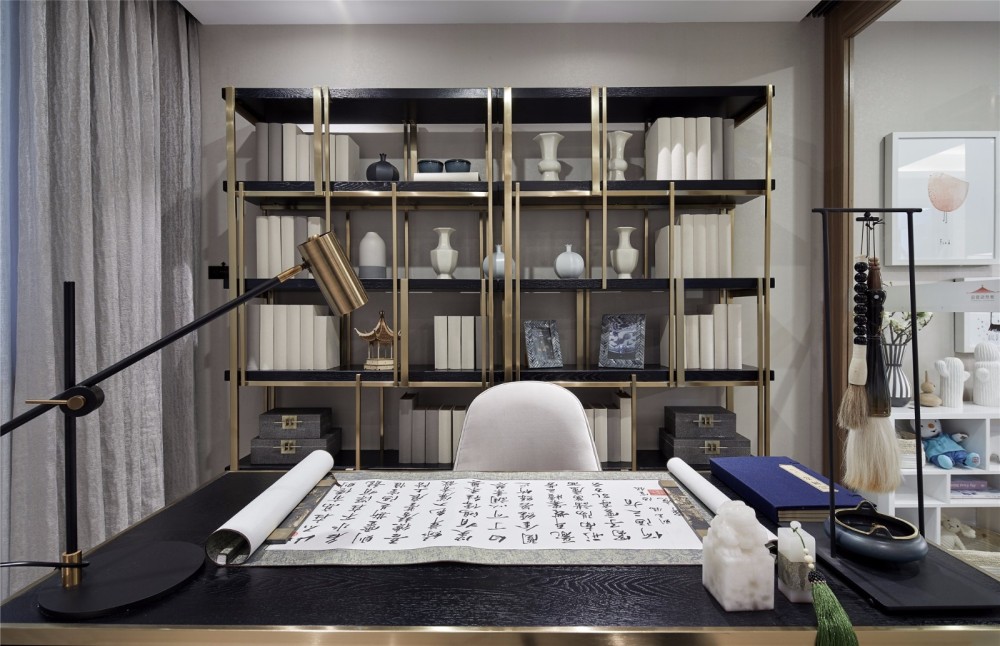 北歐輕奢風格室內設計家裝案例-書房 北歐輕奢風格室內設計家裝案例-書房