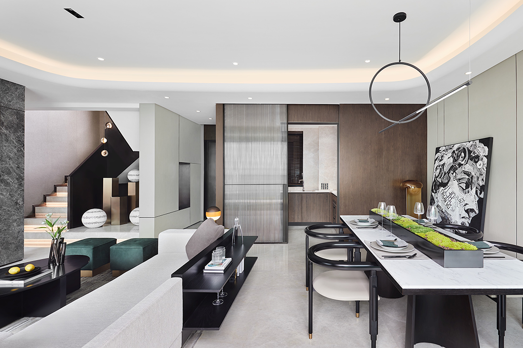 現代簡約風格別墅室內設計家裝案例-餐廳 現代簡約風格別墅室內設計家裝案例-餐廳