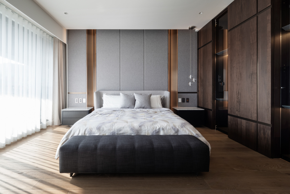 現代簡約風格室內家裝案例效果圖-臥室 現代簡約風格室內家裝案例效果圖-臥室