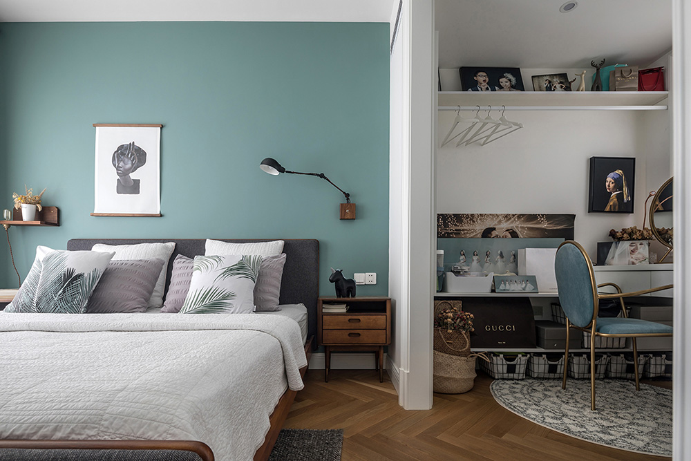 原木北歐風室內設計，帶著年輕人奮斗上進心裝飾的溫馨小窩-臥室