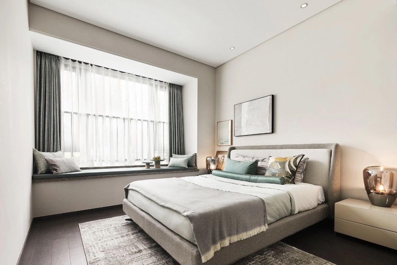 現(xiàn)代輕奢風格室內設計家裝案例-次臥 現(xiàn)代輕奢風格室內設計家裝案例-次臥