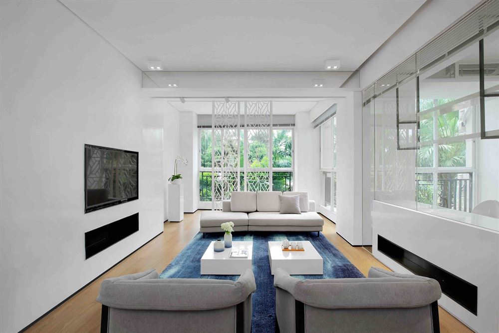 佛山市順德自在城現代簡約風格三居室裝修案例