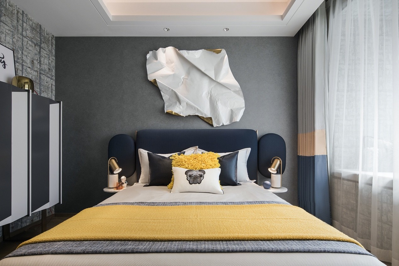 裝修案例新中式混搭風格室內裝修效果圖-臥室 裝修案例新中式混搭風格室內裝修效果圖-臥室