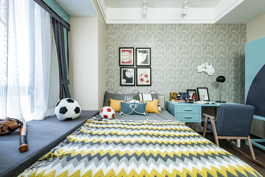 輕奢簡約風格室內家裝案例效果圖-兒童房 輕奢簡約風格室內家裝案例效果圖-兒童房