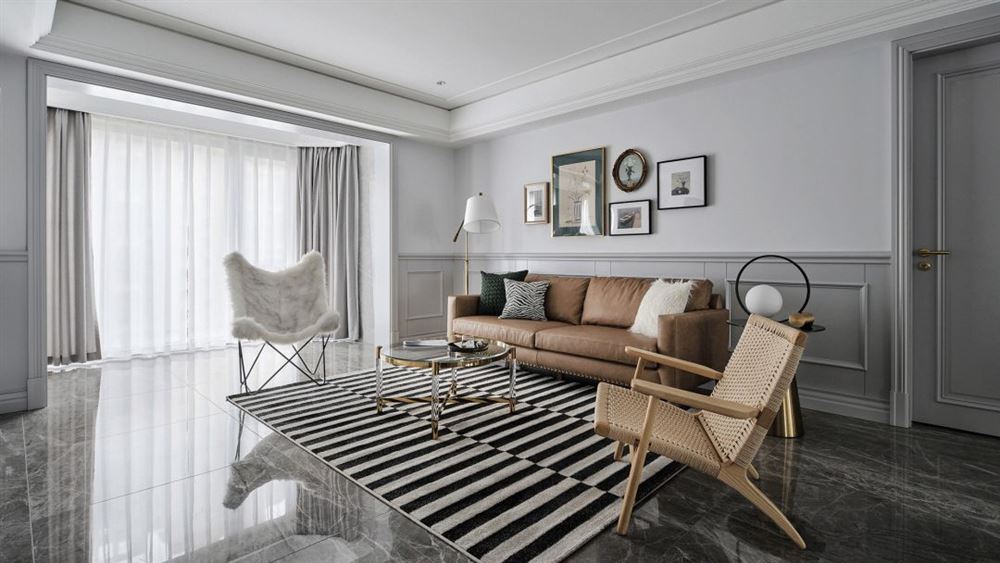 佛山市保利雲(yún)上現(xiàn)代簡約風(fēng)格四居室裝修案例