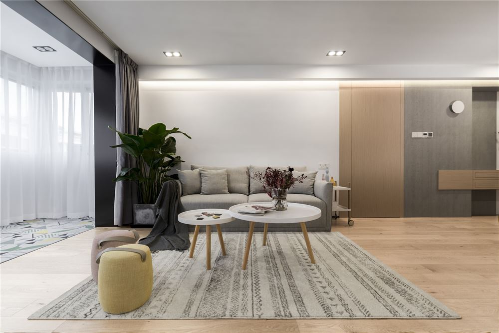 佛山市萬(wàn)科金域水岸北歐風(fēng)格四居室裝修案例