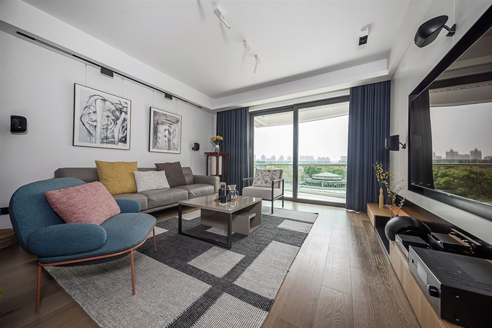 江門市美的公園天下現代簡約風格三居室裝修案例