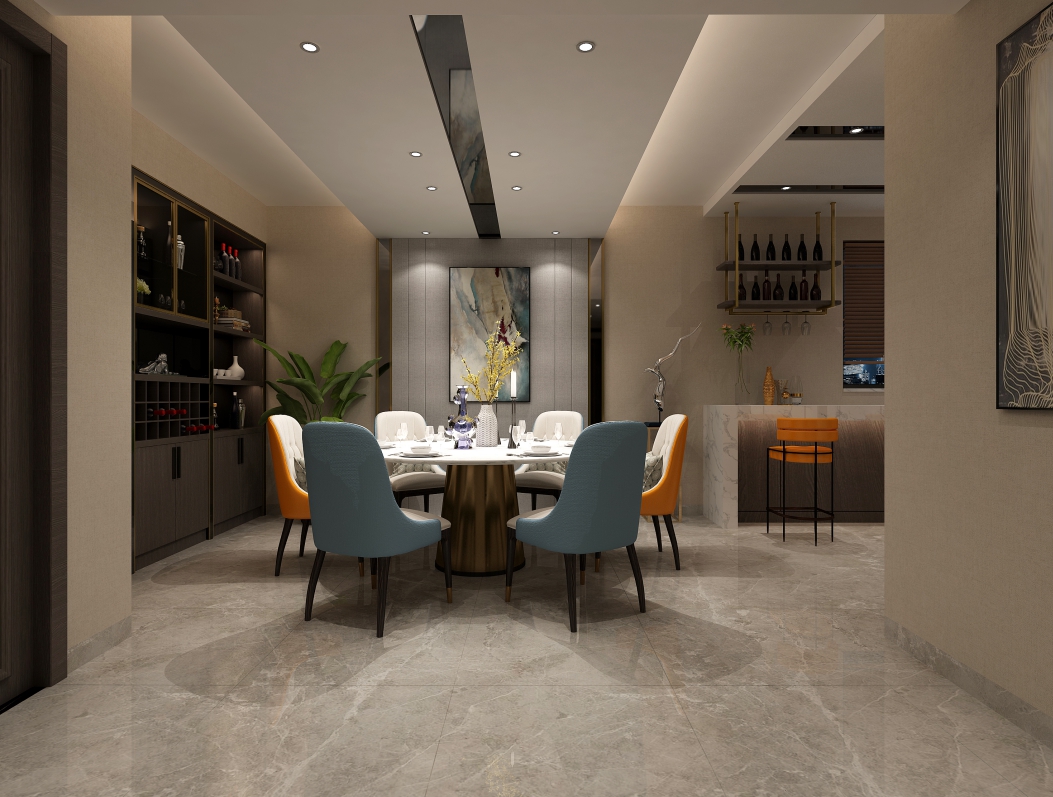 嘉興市東鼎名人府邸現(xiàn)代風(fēng)格三居室裝修案例