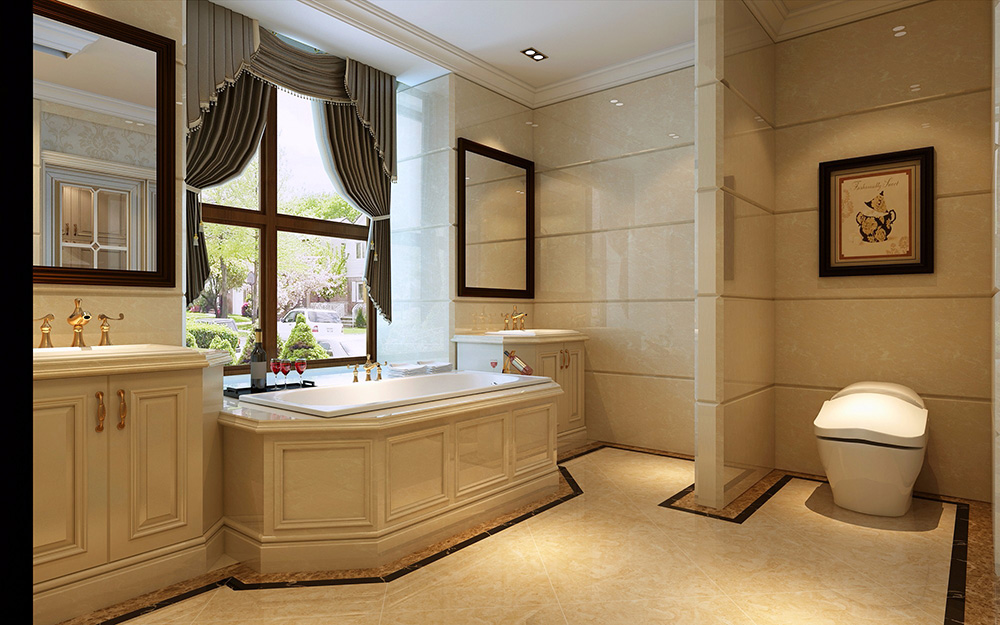 歐式風格別墅裝修設計效果圖-龍光天瀛別墅430平米-別墅衛生間裝修設計 歐式風格別墅裝修設計效果圖-龍光天瀛別墅430平米-別墅衛生間裝修設計