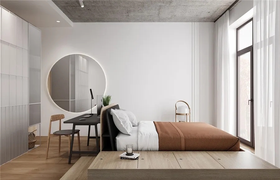 現(xiàn)代原木風(fēng)格家裝設(shè)計(jì)室內(nèi)裝修效果圖-臥室 現(xiàn)代原木風(fēng)格家裝設(shè)計(jì)室內(nèi)裝修效果圖-臥室