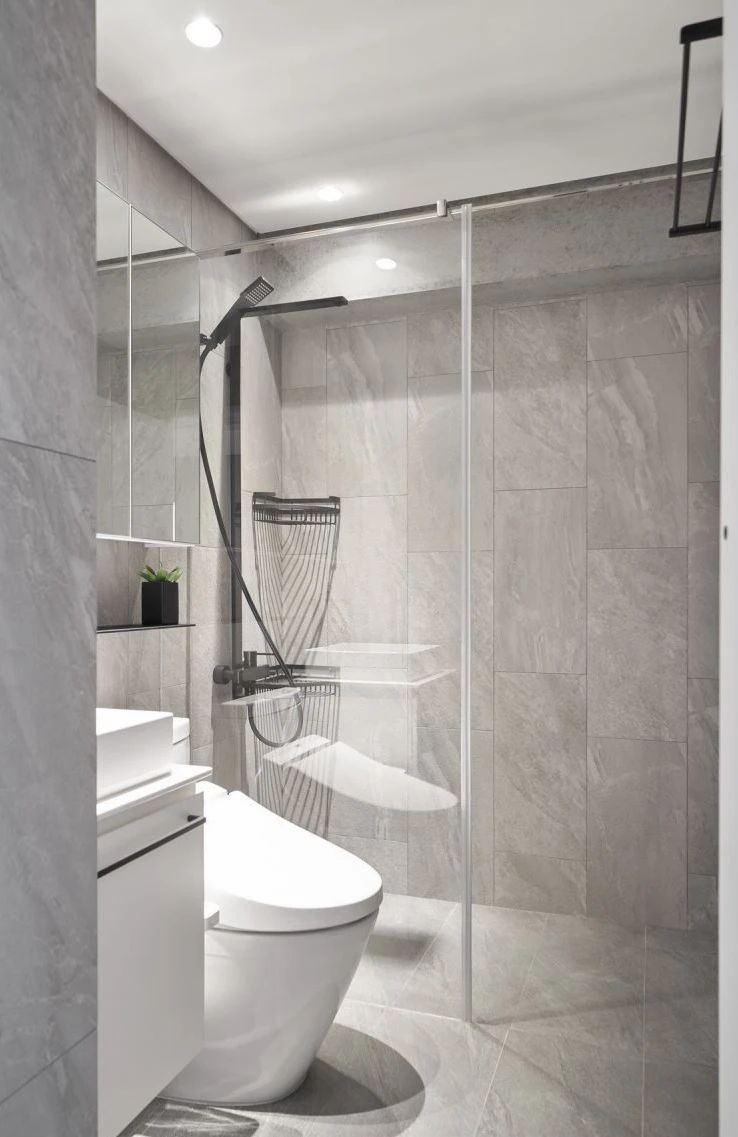 裝修案例現代極簡風格室內裝修效果圖-洗手間 裝修案例現代極簡風格室內裝修效果圖-洗手間