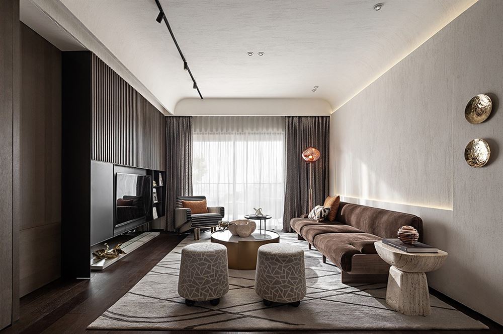 昭通市公務(wù)員小區(qū)現(xiàn)代簡約風(fēng)格四居室裝修案例