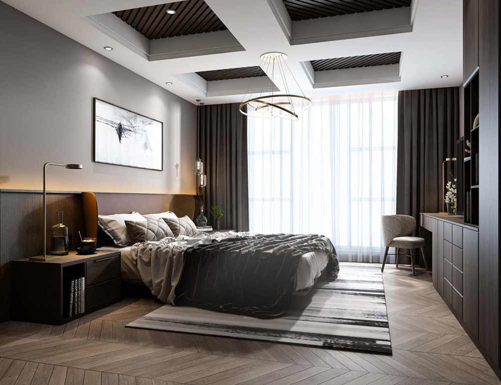 裝修公司現(xiàn)代輕奢風(fēng)格別墅裝修效果圖-客臥 裝修公司現(xiàn)代輕奢風(fēng)格別墅裝修效果圖-客臥