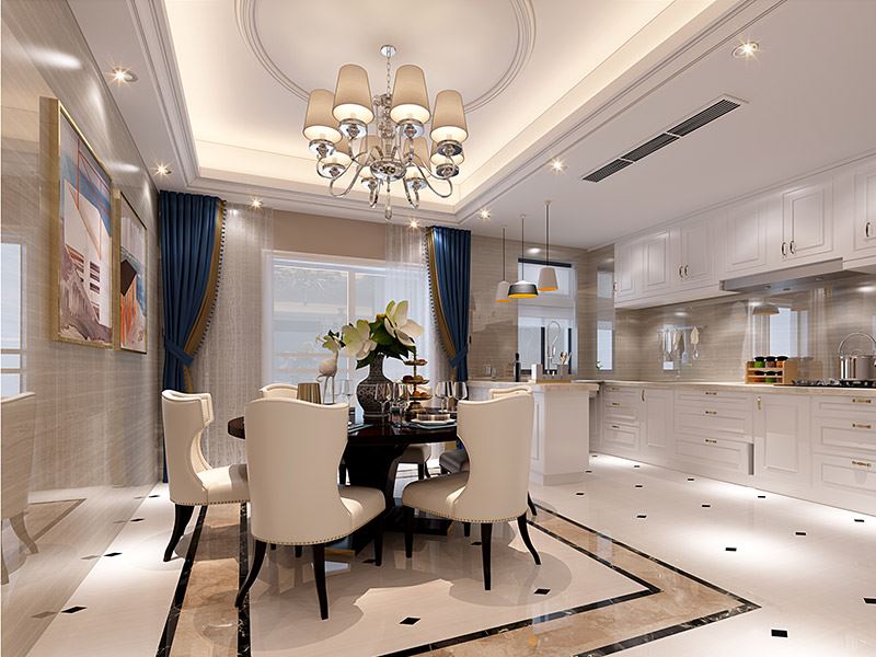 揭陽市保利&middot;半島一號歐式風格三居室裝修案例