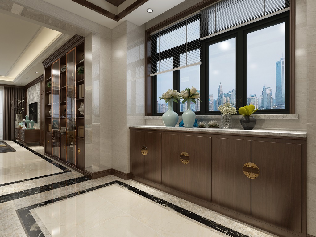 茂名市城市時代廣場歐式風格三居室裝修案例