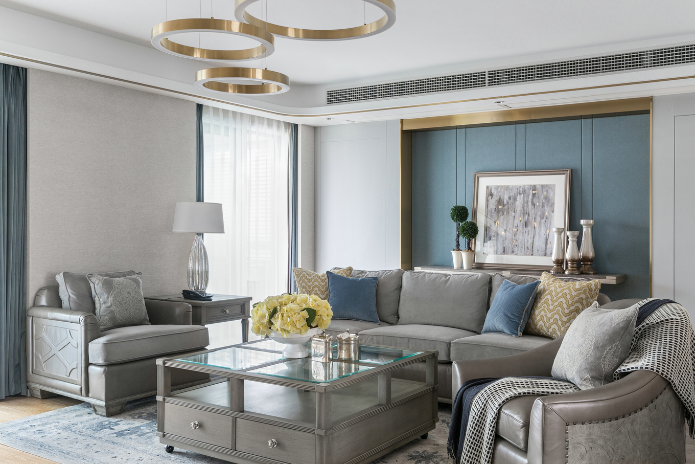 美式輕奢風(fēng)格家裝設(shè)計(jì)室內(nèi)裝修效果圖-客廳 美式輕奢風(fēng)格家裝設(shè)計(jì)室內(nèi)裝修效果圖-客廳