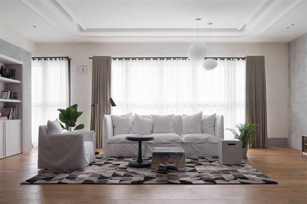 廣州市越秀星匯文璽北歐風格三居室裝修案例