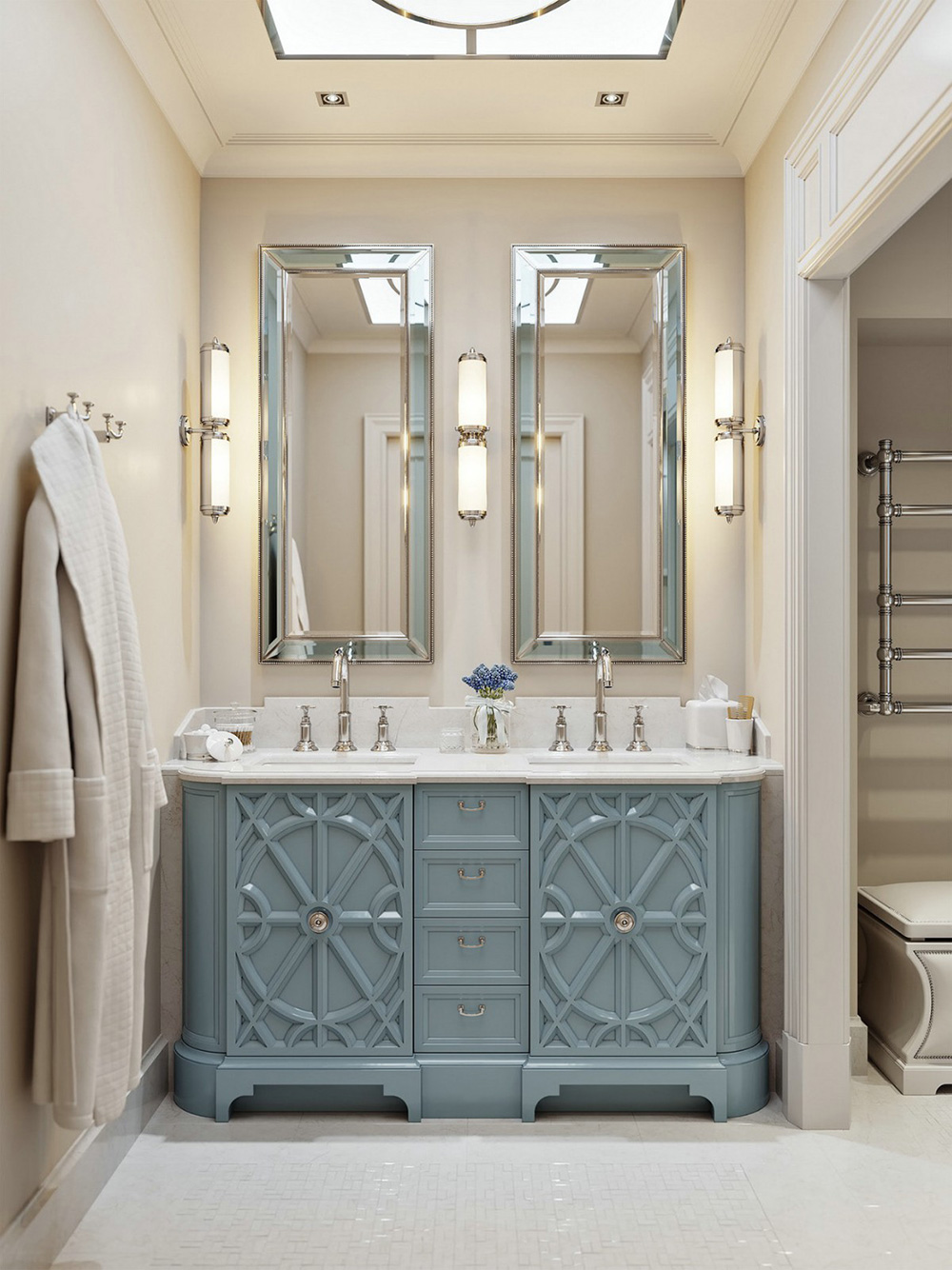 田園輕奢風(fēng)格室內(nèi)裝修效果圖-碧桂園新仕界四居180平米-洗漱臺(tái) 田園輕奢風(fēng)格室內(nèi)裝修效果圖-碧桂園新仕界四居180平米-洗漱臺(tái)