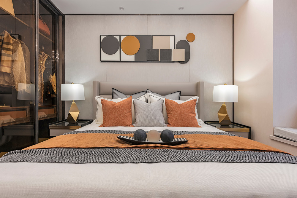 現代簡約風格室內家裝案例效果圖-主臥 現代簡約風格室內家裝案例效果圖-主臥