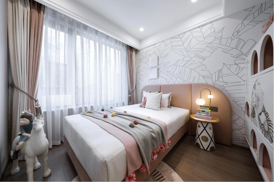 現(xiàn)代簡約風(fēng)格室內(nèi)設(shè)計家裝案例-次臥 現(xiàn)代簡約風(fēng)格室內(nèi)設(shè)計家裝案例-次臥