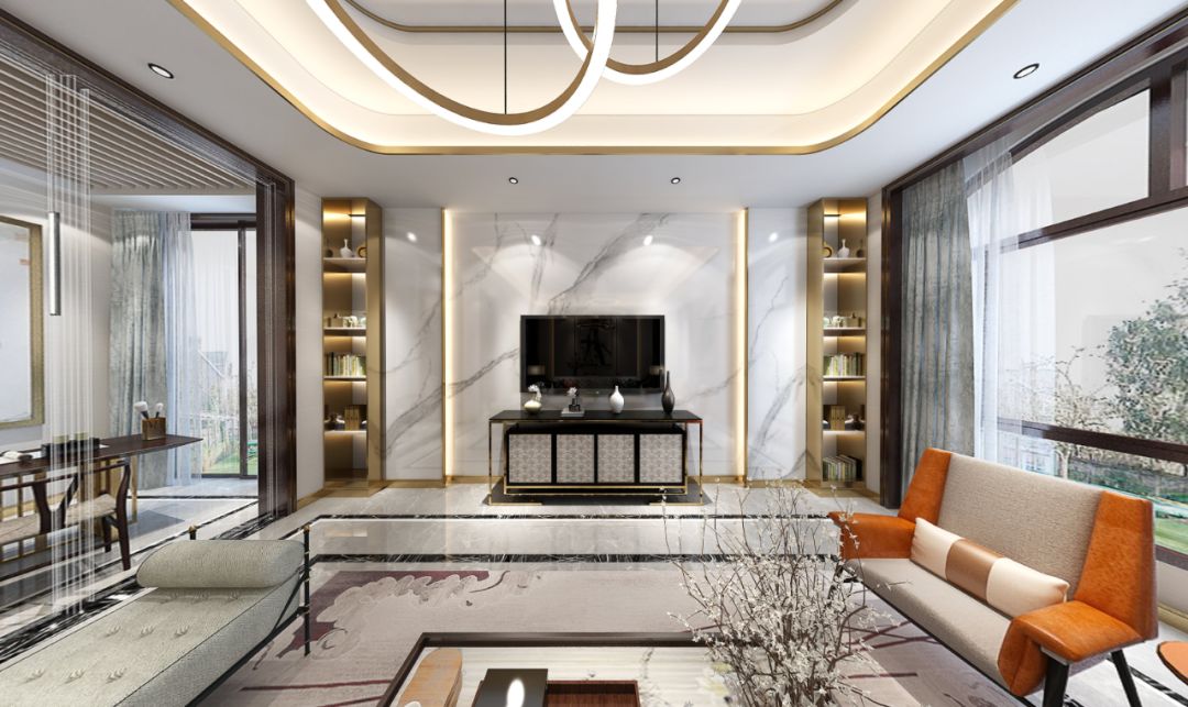 裝修案例歐式輕奢風(fēng)格室內(nèi)裝修效果圖-客廳 裝修案例歐式輕奢風(fēng)格室內(nèi)裝修效果圖-客廳