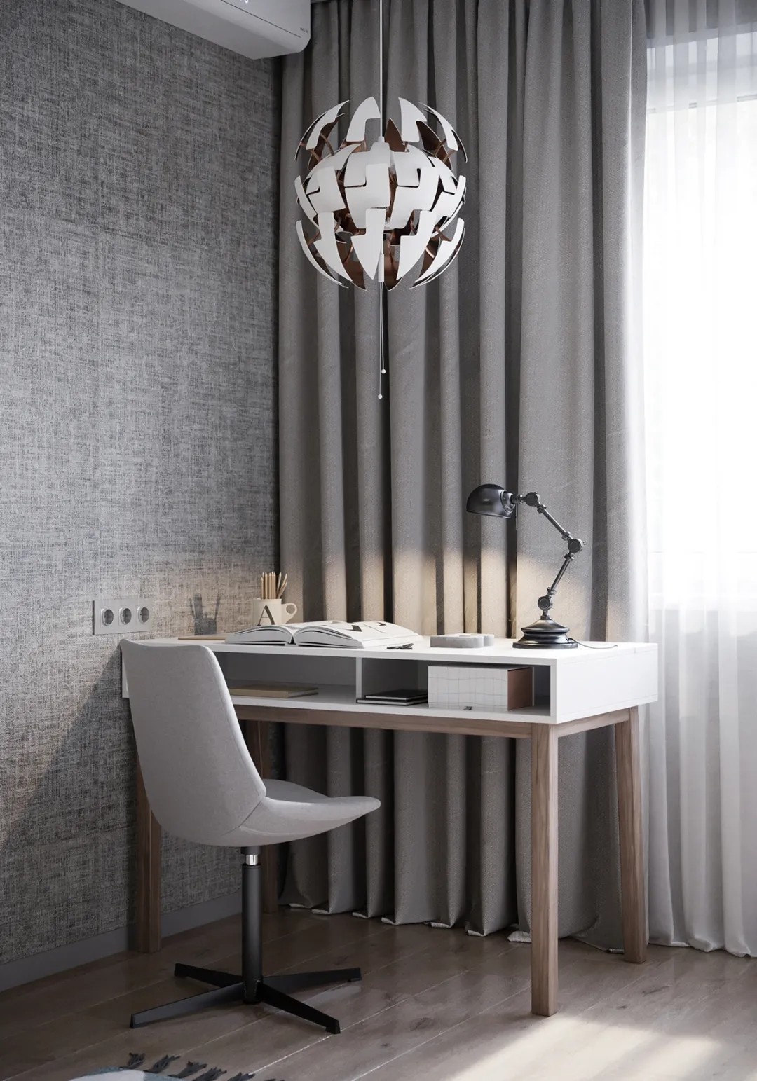 現代簡約風格家裝設計室內裝修效果圖-書房 現代簡約風格家裝設計室內裝修效果圖-書房